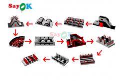China Customized Amusement Park Inflatable Obstacle Course Blow Up Theme Park supplier