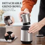 Removable 2 Cups Coffee Maker 200W Multi Function Adjustable Electric Bean Grinder