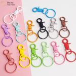 MultiPurpose Keychain Metal Swivel Trigger Clips Spring Snap Diy Colorful Key Rings for sale
