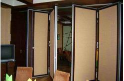 China Banquet Hall Movable Wall Partitions , Melamine Surface Sliding Acoustic Room Divider supplier