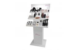 China Customized Cosmetic Display Stand Wooden Display Shelf Unit Moisturizing Cream supplier