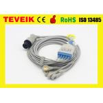 5 Leads Snap ECG Cable Reusable With Clip For Nellco-r Patient Monitor for sale