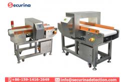 China Detection Speed Adjustable Industrial Metal Detector Conveyor For Dairy / Beverages supplier