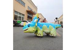 China Kiddie Dinosaur Electric Scooter / Animatronic Scooter Remote Control For Theme Park supplier