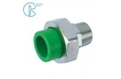 China Green Plastic PPR pipe fitting Male Reducing Coupling with union supplier