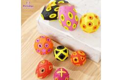 China Lightweight Red rubber 81x62mm Dog Fetch Ball supplier