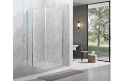 China Square Shower Enclosures 6/8mm Tempered Glass And Chromed Alum Frame supplier