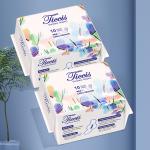 Wholesaler Private Label cotton surface Custom Night Use Blue Printting Ladies Feminine Comfortable Sanitary Pads for sale