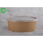 Cafeterias Disposable Paper Bowls With Lids Hard Strong No Smell PE Lining for sale