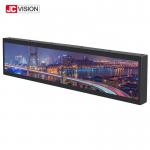 Remote Control Stretched Bar LCD Display 28inch Android LCD Advertising Player for sale