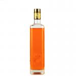 Customized 500ml / 750ml Glass Olive Oil Bottle Clear Green Sealed Round Shape for sale