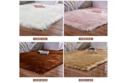China Home Use Polyester Area Rugs / Faux Area Rug supplier
