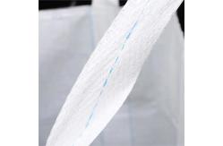 China Waterproof PP FIBC Baffle Bag Flat Bottom 1 Ton For Sand / Cement supplier