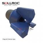 Black Alloy Steel Chevron Bit Forged for Consistent Performance and Durability for sale