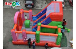 China Fire Retardant Tarpaulin Inflatable Jumping Bounce House Bounce Castle For Playing Centers supplier