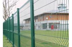 China Galvanized RAL6005 Green V Mesh Fencing 2.5m Width Round Post supplier