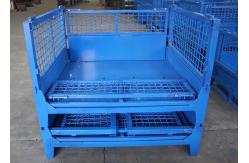 China Metal Turnover Collapsible Pallet Cage Stillage Crates Heavy Load 2000kg supplier