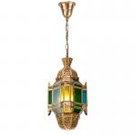 Decorative Handmade Copper Ceiling Light Copper Glass Pendant Light