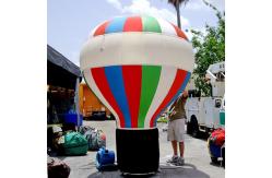 China Inflatable 6m pvc tarapulin red advertising ground balloon with logo new year selling supplier