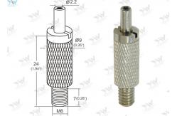 China Brass Material Aircraft Cable Grippers / Wire Cable Grippers With M 6 Male Thread supplier
