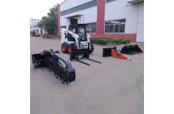 China 45kw Small Skid Steer Loader Four Wheel Drive Automatic With Bucket supplier