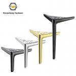 Manufacturers Wholesale Triangle Metal Gold Furniture Sofa Legs Table Cabinet Coffee Table Drawer Feet for sale
