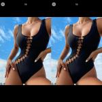 Yellow Ruched Swimming Suits Bikini for Vacation with Unique and Eye-Catching Design for sale