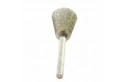 China 25mm Inverted Cone Diamond Burr Bits Masonry Carving Tools For Gem Stone supplier