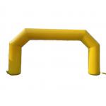 yellow advertising inflatable full printing color arch inflatable entrance arch for event 8*4m size for sale