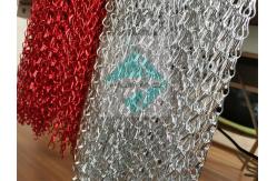 China Wall Divider 1.6mm Metal Mesh Drapery Anodized Surface Treatment Aluminium Chain Link supplier