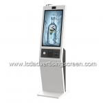 Floor Standing 27 Multi Touch FHD LCD Payment Kiosk Machine With Camera for sale