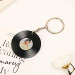 Metal Ring Transparent Acrylic Keychain Durable Simple Album CD Singer Idol Printed