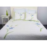 Freestyle Queen Size Bedspreads ,3pcs Embroidery Patchwork Quilt Bedspread