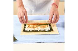 China White Bamboo Sushi Roll Mat for Rice sushi making 24x24cm supplier