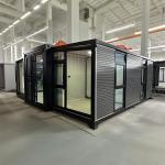 Double Wing Prefab Expandable Container House Contemporary Design Style
