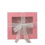 Valentine's Day Rigid Gift Box Creative Window With Bow Exquisite Box