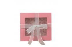 China Valentine's Day Rigid Gift Box Creative Window With Bow Exquisite Box supplier