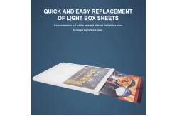 China Double-Sided Led Advertising A4 Light Boxs For Rechargeable Restaurant Menu supplier
