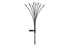 China 8 LED Outdoor Solar Firefly Lights Patio Pathway Solar Swaying Light 2700K supplier