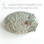 Imitation silver engraved belt buckle for men, silver belt buckles for sale