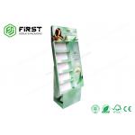 Easy Assembly Promotional Cardboard Paper Floor Display Stand With Customized Printing