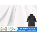 Mechanical Stretch Waterproof Pongee Padded Polyester 62GSM Down Jacket Fabric for sale