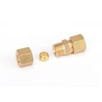Compression Tube Pipe Fitting Brass Straight Coupling OD Connector