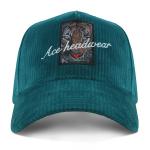 Corduroy 5 Panel Baseball Cap With Self Strap Sublimation Patch for sale