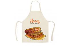 China Apron Bee Pattern Flax Waterproof And Oil-Proof Pattern Beekeeping Outfits Customized Apron supplier