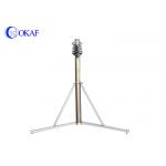 Mechanical TV Antenna Telescopic Mast Pole Hard Anodized Treatment Surface for sale