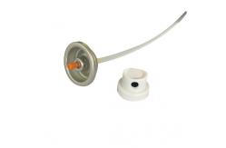 China Clear Lacquer Aerosol Can Valve With Actuator For Insecticide Tin Cans supplier
