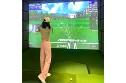China 3d Projection Indoor Infrared Induction Golf Simulation Trainer Golf Simulator supplier