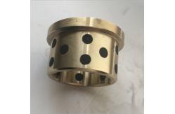 China Gold Graphite Plugged Bushings , Phosphor Bronze Bearings CuSn6Zn6Pb3 Material supplier