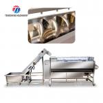 Pre-foaming hoisting roller brush washing production line Fruit Vegetable FOOD processing production Machine for sale